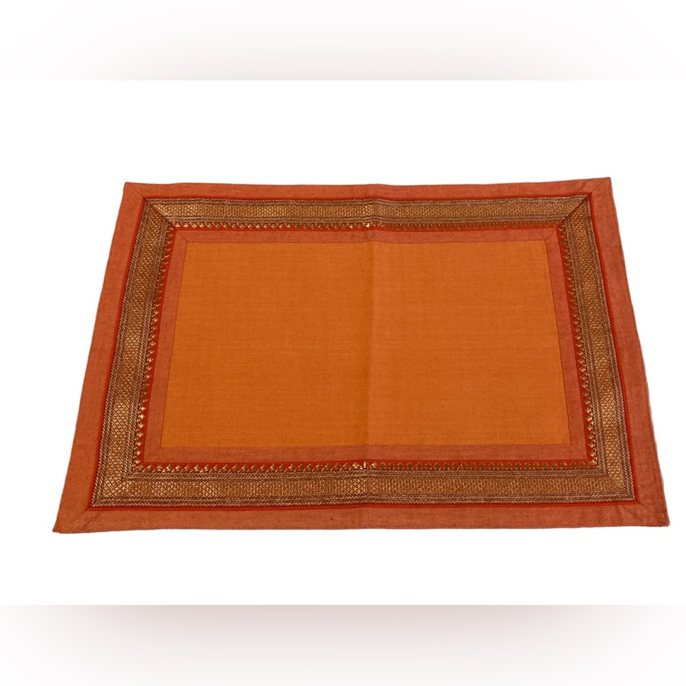 Set of 4 Decorative Embroidered Cloth Table Placemats Dining Place Settings - Picture 5 of 14